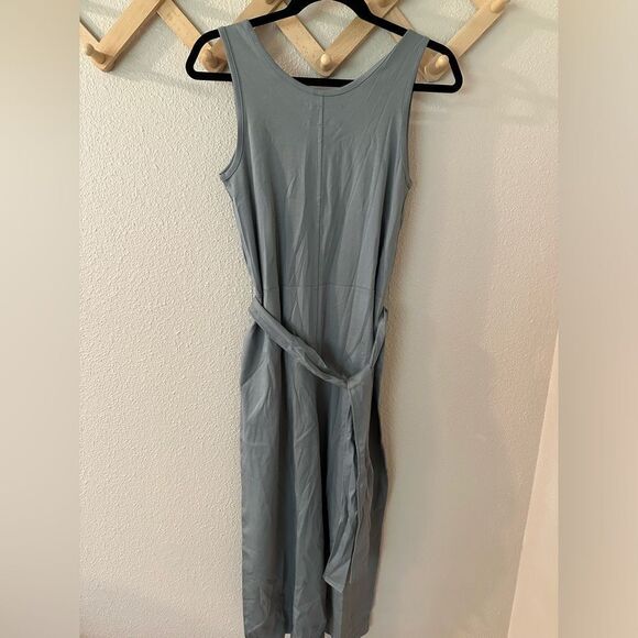 EVERLANE The Luxe Cotton Jumpsuit in Blue Size XS - Picture 5 of 7